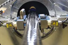 Fixierung CFK und GFK Flechtschlauch